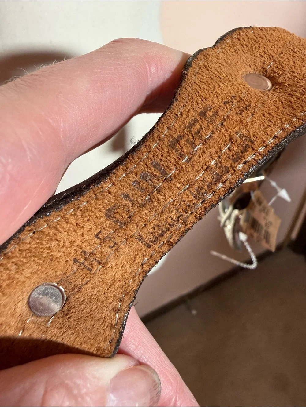 Vintage southwestern leather silver Heart Concho Skinny rodeo princess Belt 32 - Picture 13 of 17